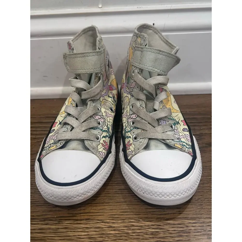 Converse Chuck Taylor Majestic Mermaids Hi-Top Sneaker Girl Sz 1 Back to School
